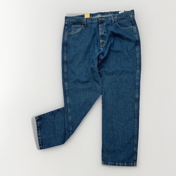 Wrangler Relaxed Fit Mens 40x32 Denim Cotton Blue Jeans Cowboy NWT - Picture 4 of 7